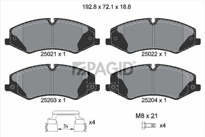 PAGID T2012N Číslo výrobce: 25021.