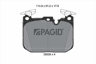 PAGID T2440N Číslo výrobce: 25028.