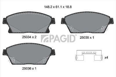 PAGID T1959N Číslo výrobce: 25034.
