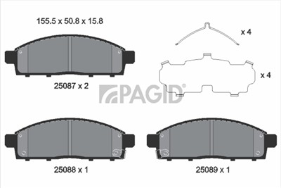 PAGID T2456N Číslo výrobce: 25087.