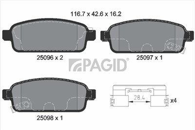 PAGID T2298N Číslo výrobce: 25096.