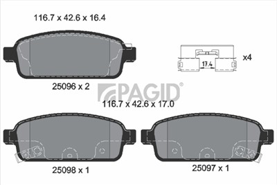 PAGID T1957N Číslo výrobce: 25096.