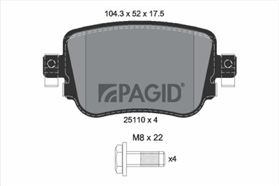 PAGID T2455N Číslo výrobce: 25110.