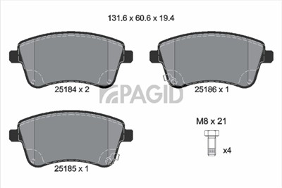 PAGID T1973N Číslo výrobce: 25184.