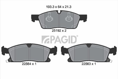 PAGID T2648N Číslo výrobce: 22563.
