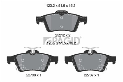 PAGID T2749N Číslo výrobce: 22737.