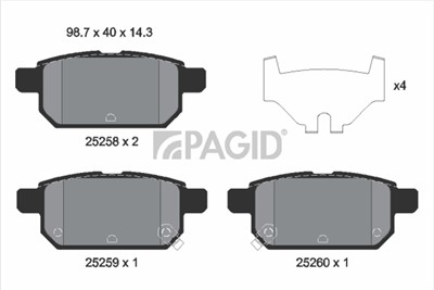 PAGID T2067N Číslo výrobce: 25258.