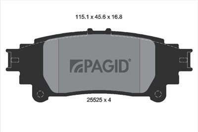 PAGID T3147N Číslo výrobce: 25525.