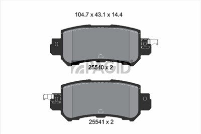 PAGID T2195N Číslo výrobce: 25540.