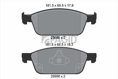 PAGID T2645N Číslo výrobce: 25555.