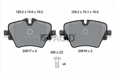 PAGID T4227N Číslo výrobce: 25617.