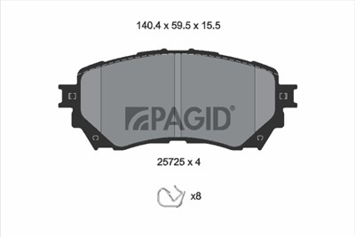PAGID T2284N Číslo výrobce: 25725.