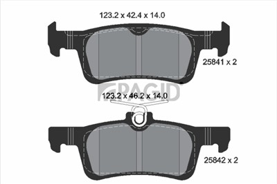 PAGID T2710N Číslo výrobce: 25841.