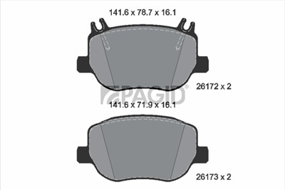 PAGID T4273N Číslo výrobce: 26172.