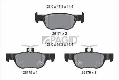 PAGID T2856N Číslo výrobce: 26174.