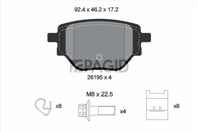 PAGID T2861N Číslo výrobce: 26195.