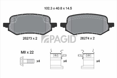 PAGID T2896N Číslo výrobce: 26273.