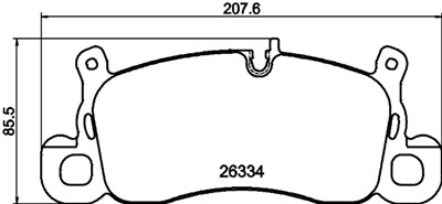 PAGID T3310N Číslo výrobce: 26334. EAN: 4007590368349.