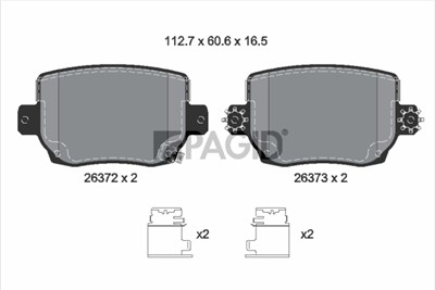 PAGID T2917N Číslo výrobce: 26372.