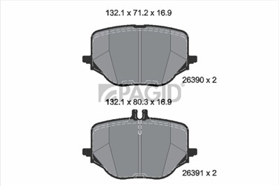 PAGID T2914N Číslo výrobce: 26390.