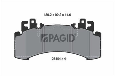 PAGID T3191N Číslo výrobce: 26404.