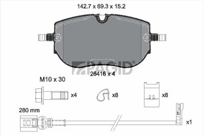 PAGID T2946N Číslo výrobce: 26416.