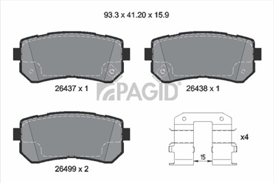 PAGID T2928N Číslo výrobce: 26437.