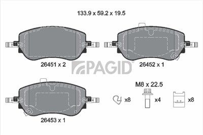 PAGID T2932N Číslo výrobce: 26451.