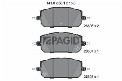 PAGID T2945N Číslo výrobce: 26506.