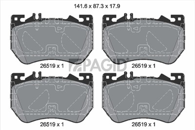 PAGID T5173N Číslo výrobce: 26519.