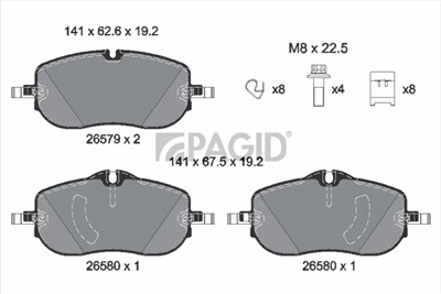 PAGID T2962N Číslo výrobce: 26579.