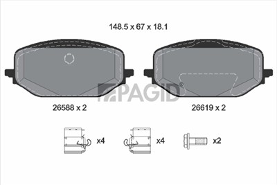 PAGID T3179N Číslo výrobce: 26588.