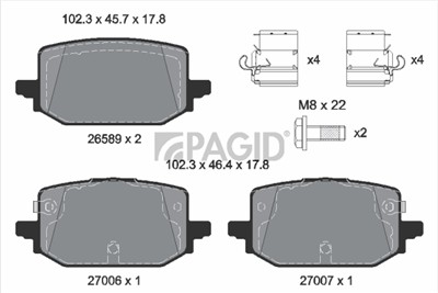 PAGID T4221N Číslo výrobce: 26589.