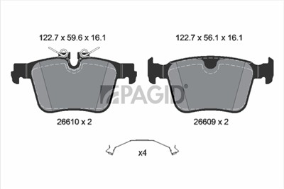 PAGID T4259N Číslo výrobce: 26609.