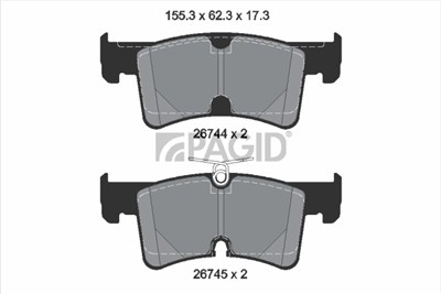 PAGID T4252N Číslo výrobce: 26744.