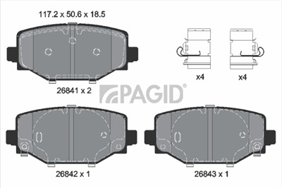 PAGID T4300N Číslo výrobce: 26841.