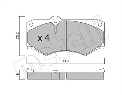 METELLI 22-0014-0 Číslo výrobce: 20784. EAN: 8032747612392.