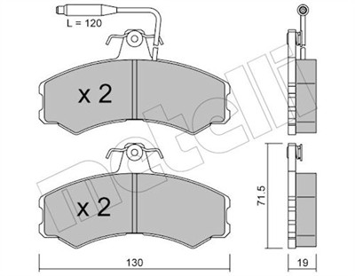 METELLI 22-0031-0 Číslo výrobce: 20741. EAN: 8032747612927.