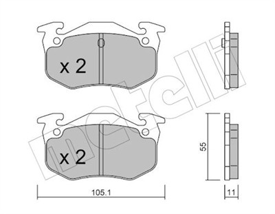 METELLI 22-0038-0 Číslo výrobce: 20973. EAN: 8032747613153.