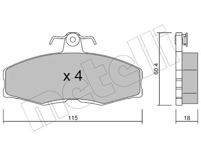 METELLI 22-0039-0 Číslo výrobce: 20861. EAN: 8032747613184.