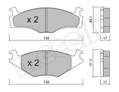 METELLI 22-0045-2 Číslo výrobce: 20887. EAN: 8032747613375.