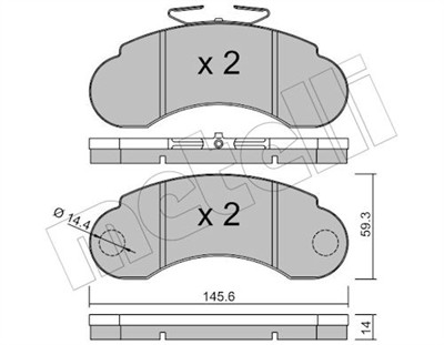 METELLI 22-0055-0 Číslo výrobce: 20934. EAN: 8032747613658.
