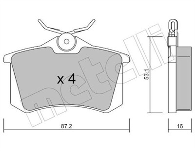 METELLI 22-0100-2 Číslo výrobce: 20961. EAN: 8032747614938.