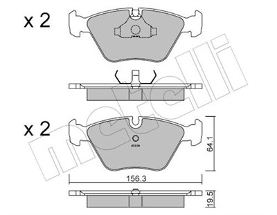 METELLI 22-0122-0 Číslo výrobce: 20968. EAN: 8032747615560.