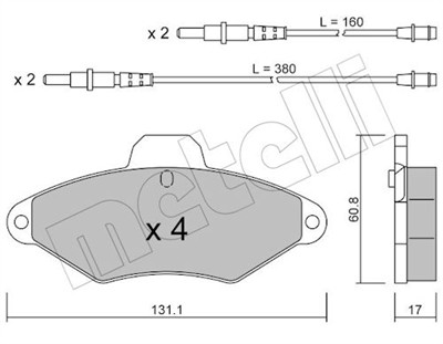 METELLI 22-0144-0 Číslo výrobce: 21631. EAN: 8032747616055.