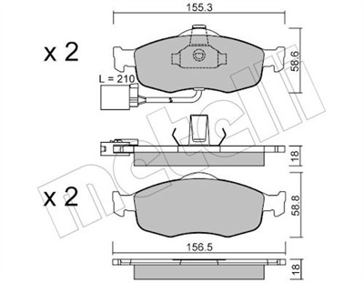 METELLI 22-0146-1 Číslo výrobce: 21396. EAN: 8032747616109.