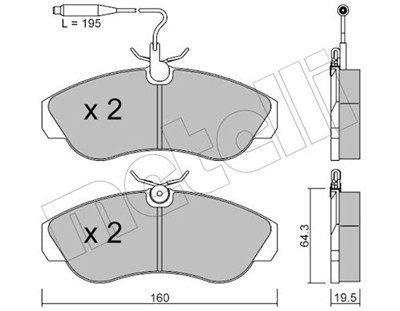 METELLI 22-0155-0 Číslo výrobce: 21799. EAN: 8032747616246.