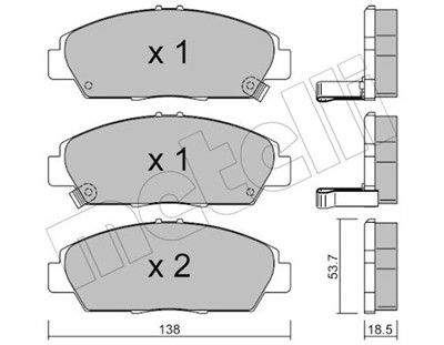 METELLI 22-0172-0 Číslo výrobce: 21879. EAN: 8032747616611.