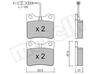 METELLI 22-0192-0 Číslo výrobce: 21278. EAN: 8032747616970.