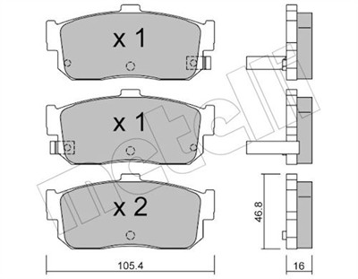 METELLI 22-0193-1 Číslo výrobce: 21713. EAN: 8032747617007.